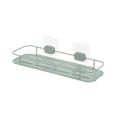 Compactor Bestlock Magic Mensola Portaoggetti Da Parete Per bagno, Large, Montaggio Autoadesivo, Supporta Fino a 6 kg, 40 x 14,5 x 10,5 cm, Gamma Grena, Verde, RAN10682