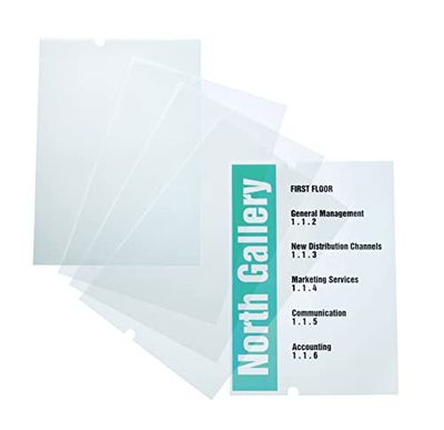 Durable 483719 Crystal Sign Refill Film for 4819 EDP-Writeable - Transparent (Pack of 10)