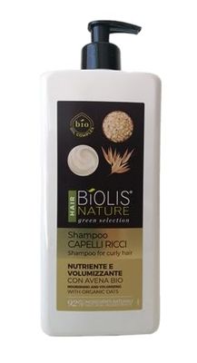 Biolis Nature Shampoo Nutriente e Volumizzante per Capelli Ricci con Avena Bio,750 ml