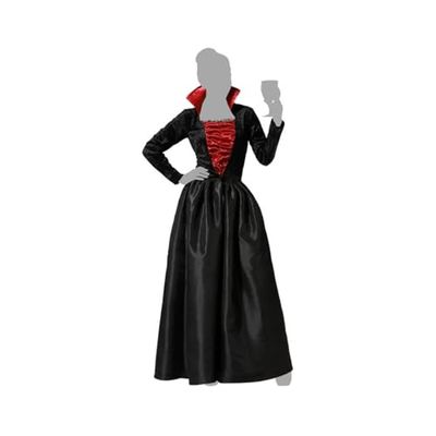 Atosa déguisement vampire noir élégant femme adulte XXL