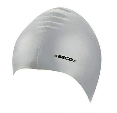 BECO Beermann GmbH & Co. KG Silikonhaube Gorro de natación, Unisex Adulto, Plata/Gris, Talla única