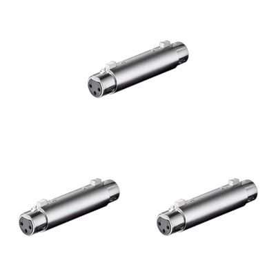 Goobay 27459 Adattatore/Attacco XLR, Presa a Presa (Confezione da 3)