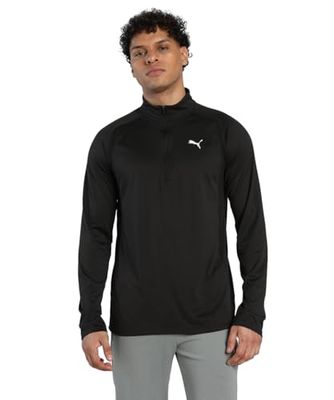 PUMA M TAD TECH Fabric Mix 1/4 Zip Puma Black