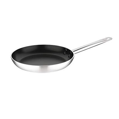 Vogue FB691 Poêle à frire anti-adhésive en aluminium téflon pour induction Diamètre 300 mm Hauteur 50 mm