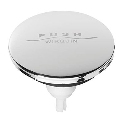 Wirquin 30724024 Clapet Quick-clac pour baignoire Ø65 mm en inox, chromé