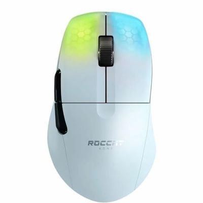 Roccat Kone Pro Air - souris de jeu sans-fil ergonomique ultraperformante, Blanc