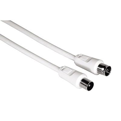 Hama 011900 - Cabo de antena, 1,5 m, branco