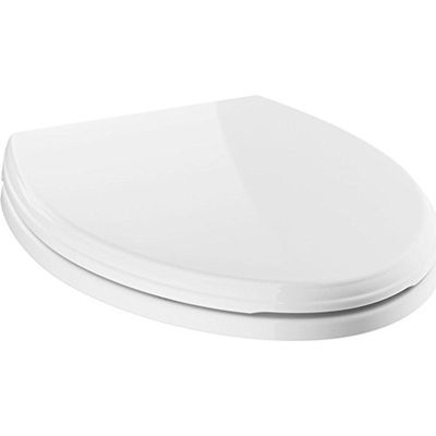 Delta Faucet Wycliffe 810901-WH Sedile WC allungato con chiusura standard, con paracolpi antiscivolo, bianco