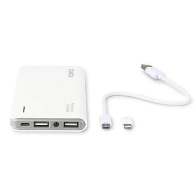 Quick Media QuickMedia oplader/Power Bank 8000 mAh polymeer + oplader/QMPWC
