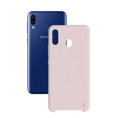 BigBuy Tech S1903417 Case for Samsung Galaxy M20 Soft Mobile Phone pink