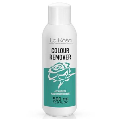 LaRosa Solvente SENZA ACETONE 500 ml con COMPLESSO VITAMINICO, ideale per rimuovere lo smalto tradizionale dalle unghie naturale, gel e acriliche, Acetone Free Rimuovi Smalto, Profumo di Limone