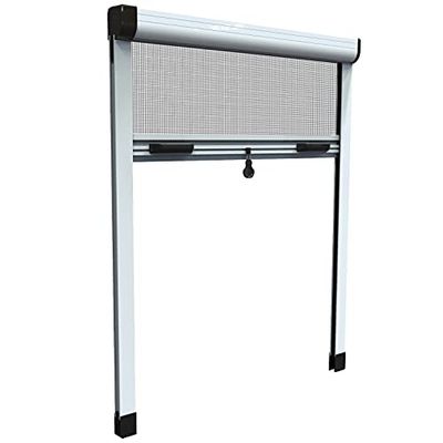 HU-firma Muggennet, aluminium, verticaal, wit, 140 x 170 cm