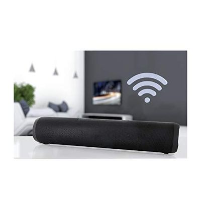 Be Mix - Barra de Sonido de 2 x 3 W, inalámbrica. Autonomía: 2 H30, 2 x 3 W, función de Llamadas Manos Libres, Radio FM, Reproductor Micro SD, Puerto USB, Universal: Compatible con Bluetooth, Negro