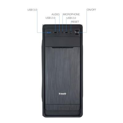 Caja Semitorre ATX con USB 3.0, diseño Compacto, refrigeración eficiente y Espacio para múltiples componentes; Ideal para Montar PC de Escritorio.