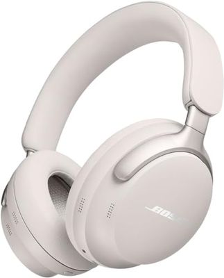 Bose QuietComfort Ultra Draadloze Noise cancelling-hoofdtelefoon met Spatial Audio, over-ear hoofdtelefoon met microfoon, afspeeltijd tot 24 uur, Wit