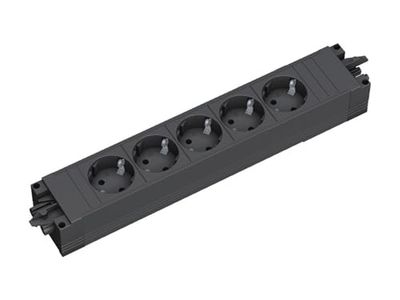 Bach STAP BASE 5xSchuko 3 GST18 bk