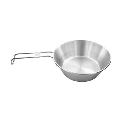 Tatonka Bowl 500 ml - schaal van roestvrij staal met afneembare klapgreep en volumeschaalverdeling - Ø 15 x 5 cm