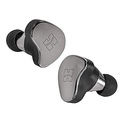 HIFIMAN TWS800 High Impedance Hi-Fi True Wireless Earphones with Built-in Amp for Audiophiles, Great-Sounding Waterproof Noise-Isolated with Mic Charging Case, Touch Control, Bluetooth 5.0-Silver