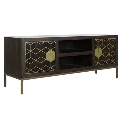 MUEBLE TV ACACIA METAL 140X40X55 MARRON