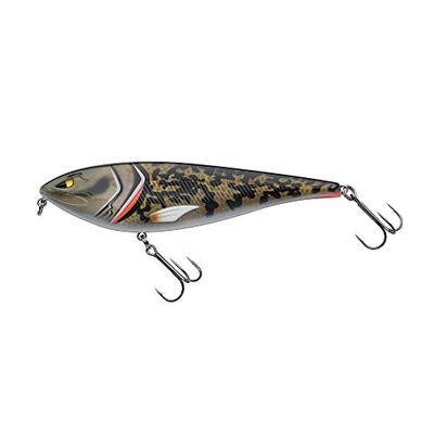 Berkley Zilla Glider, Fishing Hook, Hard Lures, Slow Sinking Glide Bait, Fusion 19 Treble Hooks, Erratic Action, extreme Loud Rattle, Lead Free PredatorFishing, Pike, Unisex, Burbot, 18g | 10cm