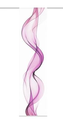 Home Fashion Edmonton Cortina de correr, tecido, roxo, 245 x 60 cm