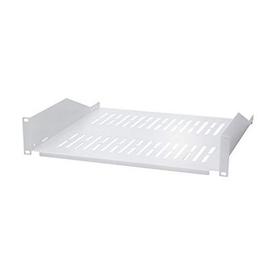 LogiLink SF2C45G - 19" insteekvak (2 HE) voor staande en serverkasten met minstens 550 mm diepte, max. 25 kg draagkracht, grijs