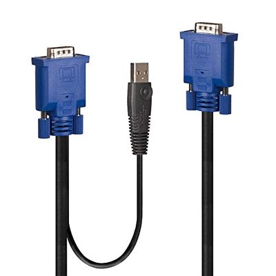 Lindy 3 m kombinerad KVM- och USB-kabel