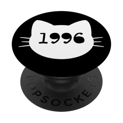 Gato nacido en 1996 Año Cumpleaños Mamá Papá de gato PopSockets PopGrip Adhesivo