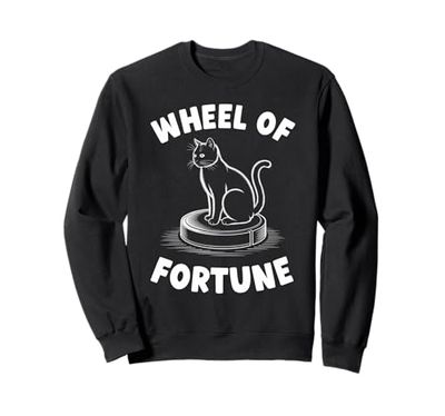Wheel Of Fortune Robot Vacuum Cleaner Funny Cat Sweatshirt