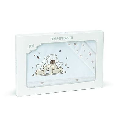 Foppapedretti Pikkoletto beddengoedset, 100% katoen, Dolcestella Taupe