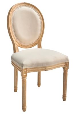 BLASONE - DINING CHAIR IN WOOD AND UPHOLSTERED FABRIC