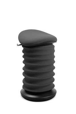 TOPSTAR Sitness 4D AGR, dynamiczny taboret do siedzenia, czarny, antracytowy, ergonomiczny taboret biurowy, z regulacją wysokości, wzmacnia plecy, odciąża krążki międzykręgowe