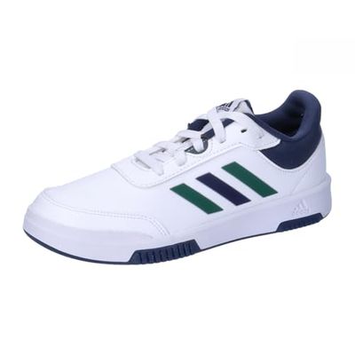 adidas Tensaur Sport Training Lace Shoes, Sneaker Unisex - Bambini e ragazzi, Ftwr White Collegiate Green Collegiate Navy, 37 1/3 EU