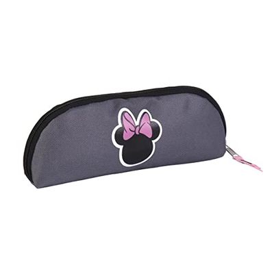 CERDÁ LIFE'S LITTLE MOMENTS Minnie Mouse potloden, etui met ritssluiting, klein, maar praktisch voor elke zakmaat, meisjes, grijs, eenheidsmaat, Grijs, One Size