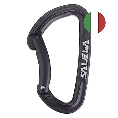 Salewa Hot G3 böjd karbinhake, svart