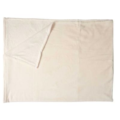 HOME DECO FACTORY, TX0117, Krämmikrofiberfilt 150x200 cm, mjuk och elegant, perfekt för soffa eller säng, lättskött, perfekt för alla dekorationer, Beige