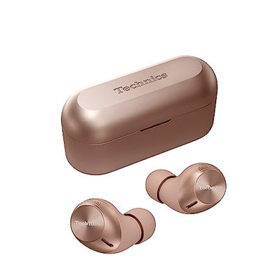 Technics EAH-AZ40M2EN Auricolari Wireless con Noise Cancelling, Bluetooth Multipoint 3 Dispositivi, Auricolari In-Ear, Cuffie con Microfono Integrato, Oro rosa