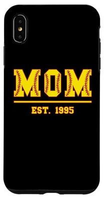 Mom Est. 1995 Funny Sports Year Established Mother Retro Case for iPhone XS Max