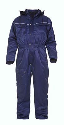 Hydrowear 048476 Deventer Winter Coverall, bäver, 50% polyester/50% bomull, 2 x stor storlek, marinblå