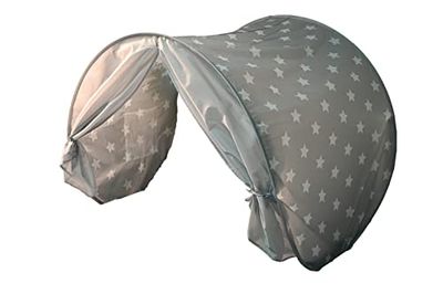 KNORRTOYS.COM 55180 bedtent Grey White Stars, grijs, wit