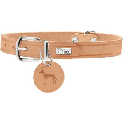 HUNTER Collar Aalborg, 37 Suave Piel de Vaca auténtica, Bronceado