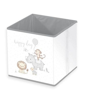 Herding Caja de, Polipropileno, Gris/Blanco, ca. 30x30x30 cm
