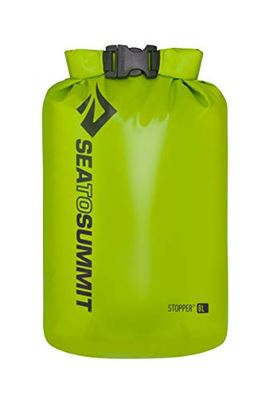 Sea to Summit Drylite Towel, Groen, verde, Big River Drybag 8L, zwart, volume 8 liter, 420D ripstop nylon, TPU-laminaat, Hypalon lussen