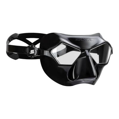 SALVIMAR Incredible, Maschera Unisex Adulto, Black/Clear, Taglia Unica