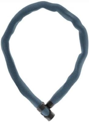 ABUS kedjelås IVERA Chain 7210 - Cykellås med mycket flexibel IvyTex syntetfiberbeläggning - ABUS säkerhetsnivå 8 - 85 cm - Färg: metal Blue