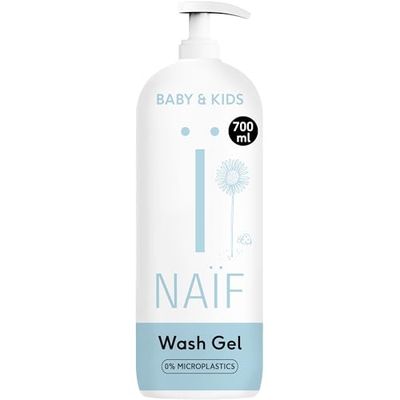 Naïf Rengörande duschgel – 700 ml – för baby och barn – naturliga ingredienser – 100% vegansk