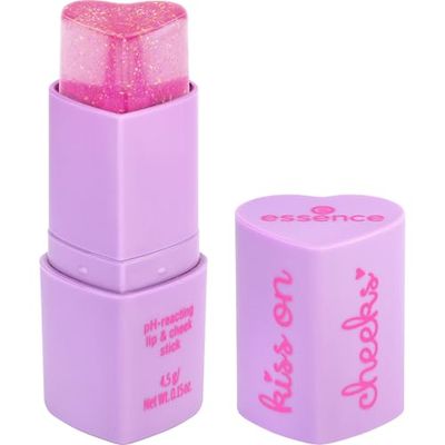Essence Cosmetics Bálsamo para Labios y Mejillas Reactivo al pH Kiss on Cheeks, Adaptación al Color, Natural, 4.5 g