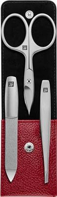 Zwilling Twinox Manicure-Etui aus Rindleder, 3-tlg.
