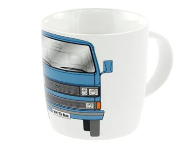 BRISA VW Collection – Volkswagen T25 buss T3 husbil skåpbil kaffemugg, tekopp för kök, garage, kontor – campingutrustning/presentidé/souvenir (design: blå)