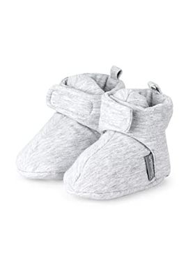 Sterntaler Boy's Unisex Kids Crawling Baby Shoes, Silver (Silver 513), 3.5 UK Child